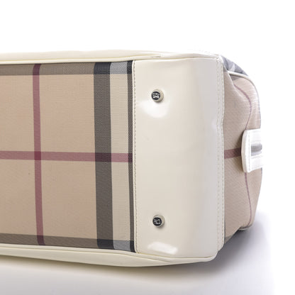 Burberry Nova Check Bowling Bag White 13 of 15