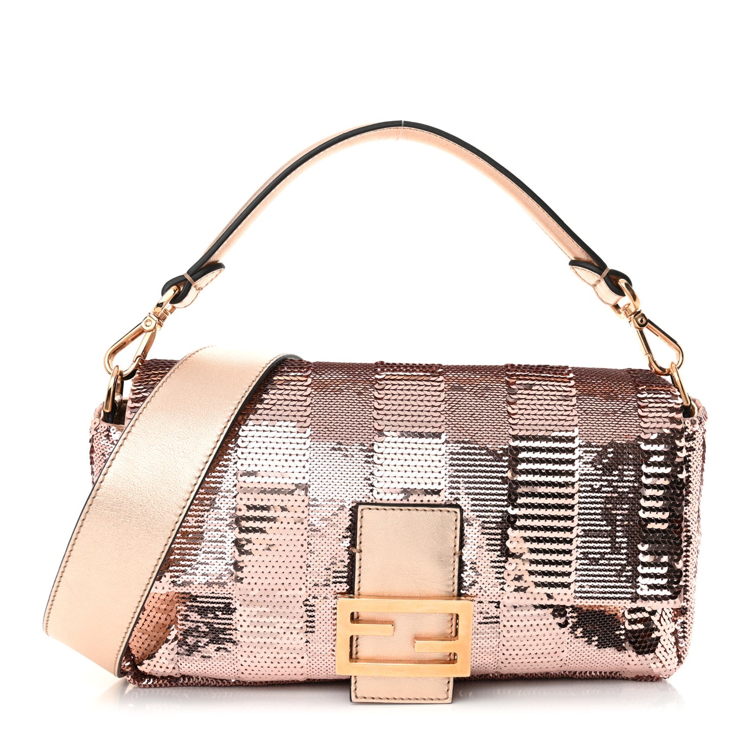 Sequin Metallic Nappa Pequin Baguette Rame