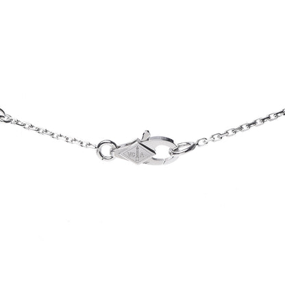 Van Cleef & Arpels 18K White Gold Diamond Sweet Alhambra Pendant Necklace 5 of 6