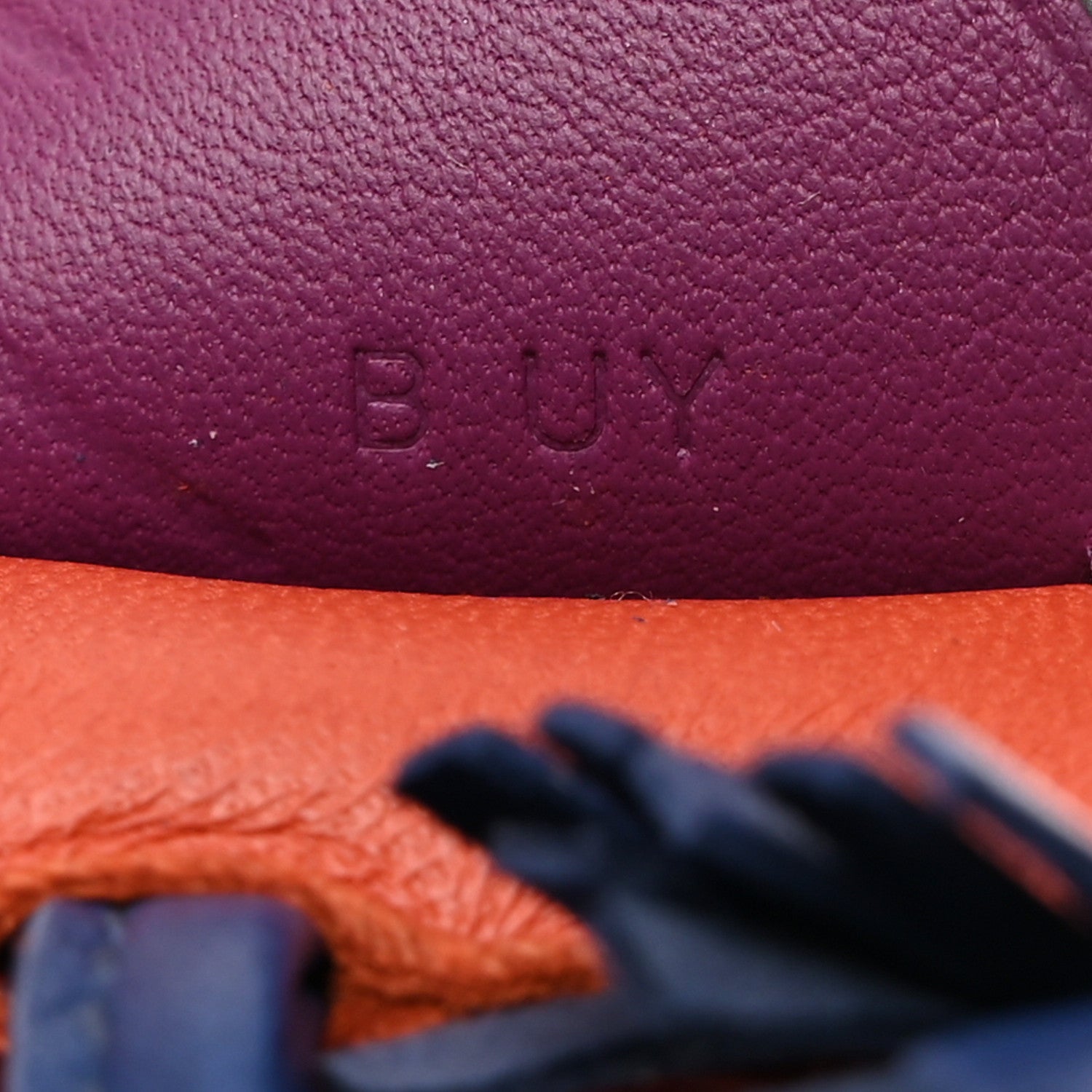 Hermes Milo Lambskin Grigri Rodeo Pegase Horse Bag Charm PM Cornaline Bleu Saphir Anemone 3 of 5