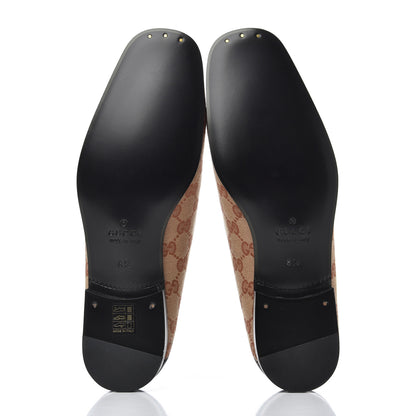 Gucci X MLB GG Monogram LA Dodgers Embroidered Mens Loafers 8.5 Beige Ruggine Black 5 of 12