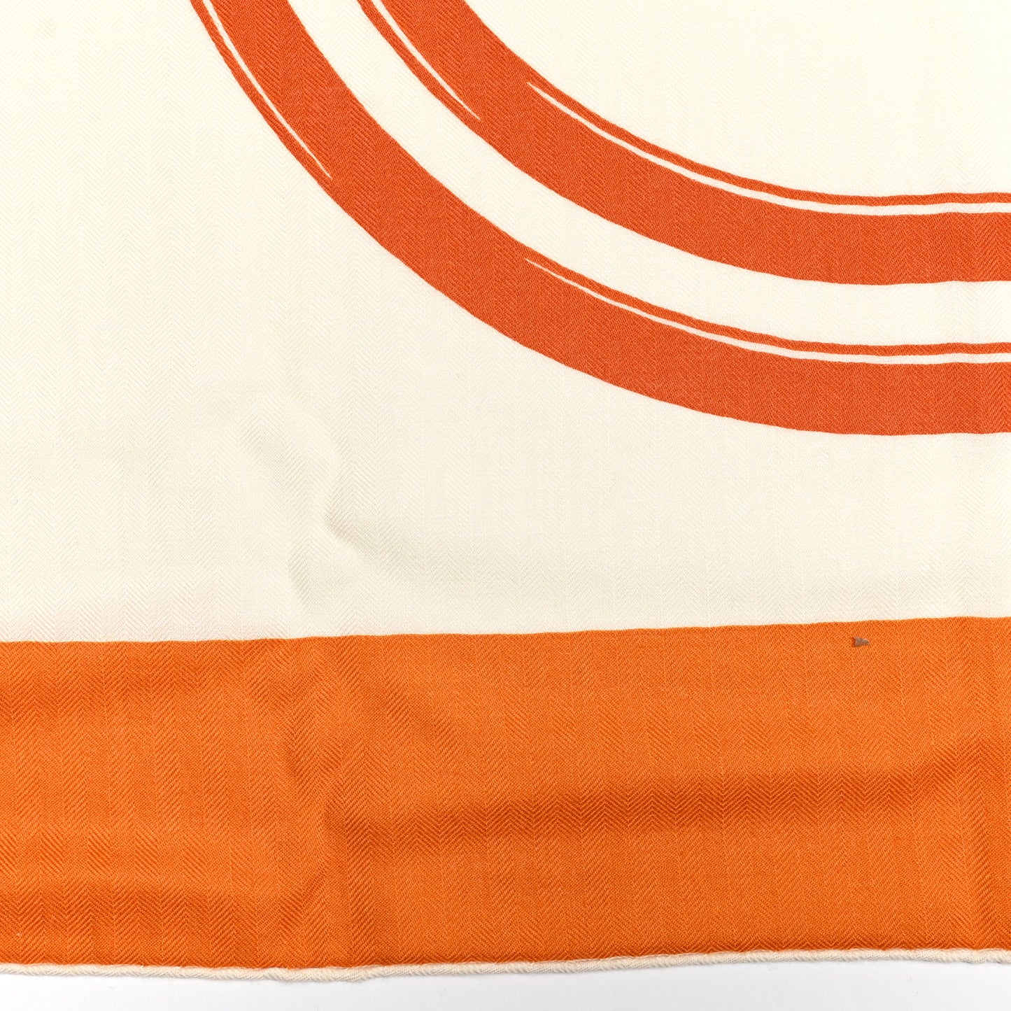 Silk Cashmere Brides De Gala Applique Pique Shawl 140 Orange White Roux