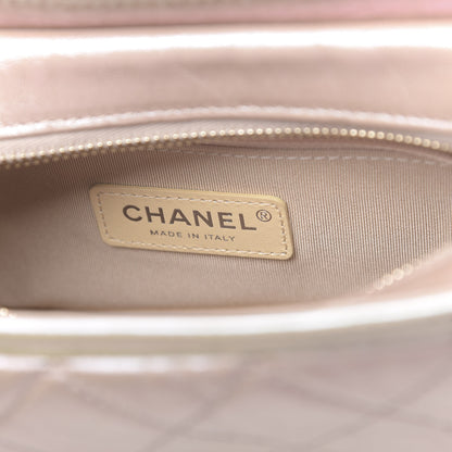 Chanel Iridescent Aged Calfskin Quilted Small Gabrielle Hobo Light Pink 6 of 10