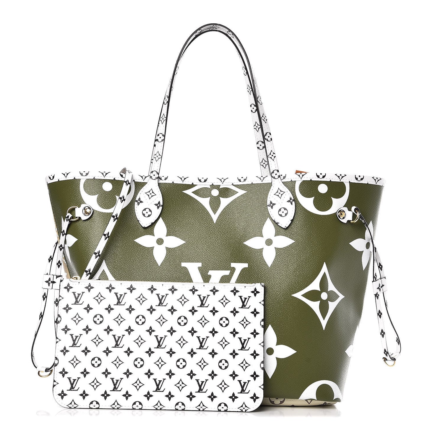 Monogram Giant Neverfull MM Kaki