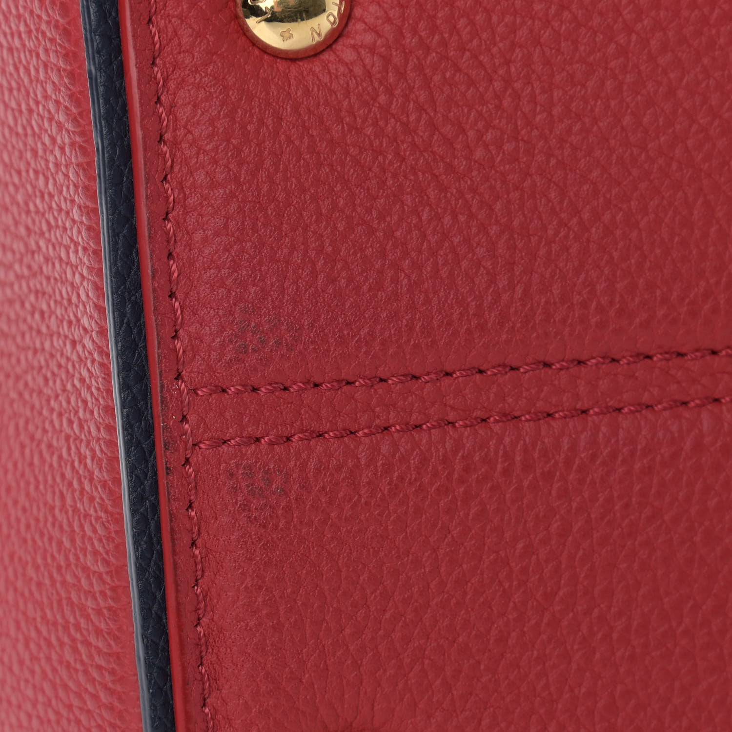 Louis Vuitton Grained Calfskin Monogram Double V Rubis 10 of 10