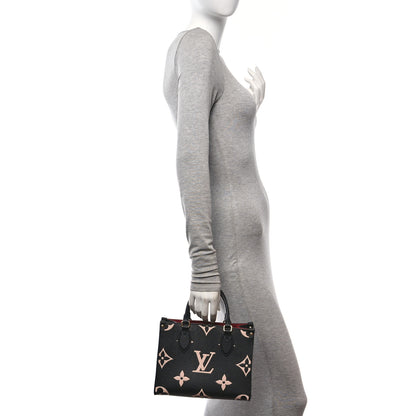 Louis Vuitton Empreinte Monogram Giant Onthego PM Black Beige 2 of 9