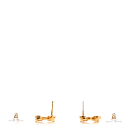Chanel Metal Obazine CC Earrings Gold 3 of 4