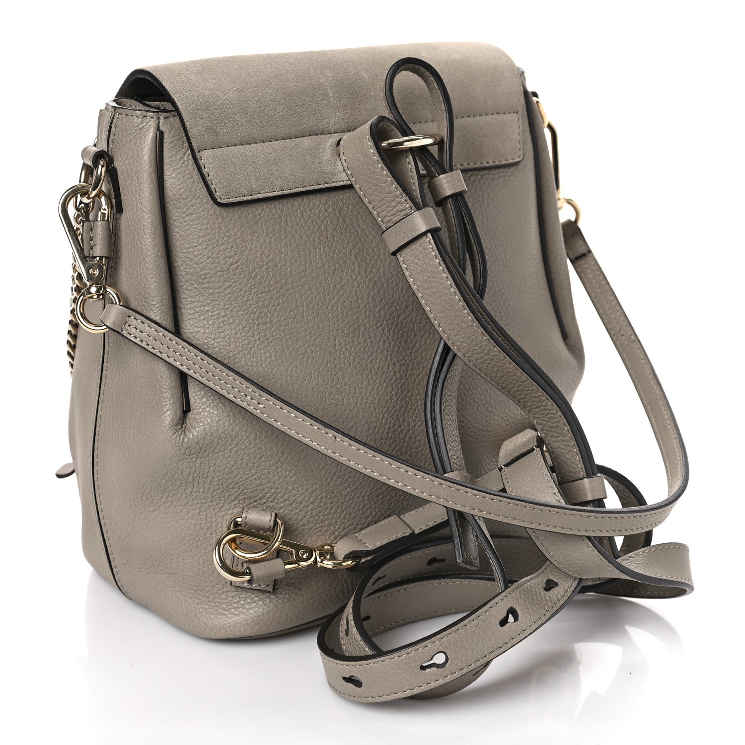 Chloe Suede Calfskin Medium Faye Backpack Motty Grey 3 of 8