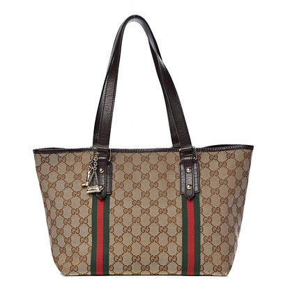 Gucci Monogram Medium Jolicoeur Tote Dark Brown 1 of 13