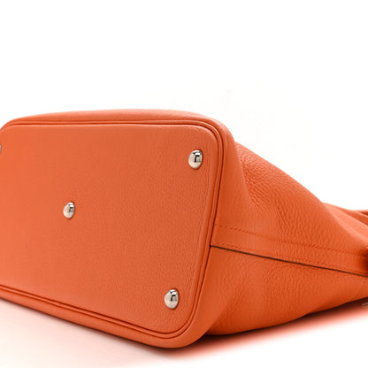 Hermes Taurillon Clemence Bolide 35 Orange 10 of 10
