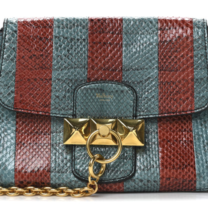 Mulberry Snakeskin Stripe Keeley Satchel Blue Multicolor 7 of 9