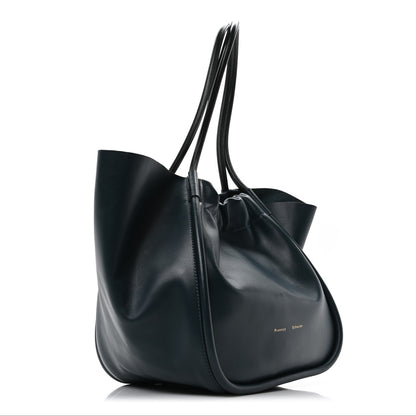 Proenza Schouler Calfskin Large Ruched Tote Petrol Green 3 of 9
