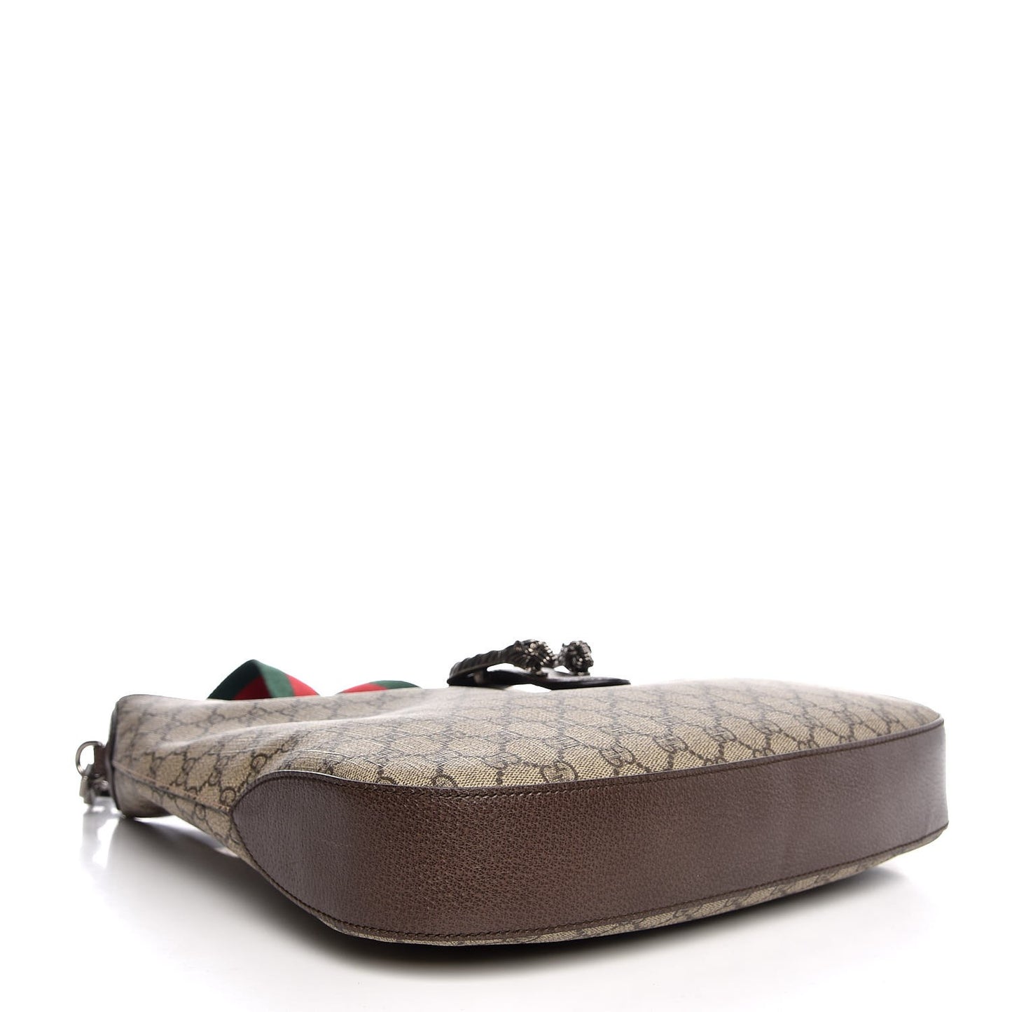 GG Supreme Monogram Web Medium Dionysus Hobo Brown
