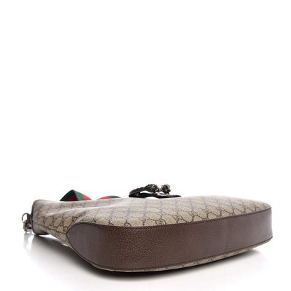 Gucci GG Supreme Monogram Web Medium Dionysus Hobo Brown 5 of 8