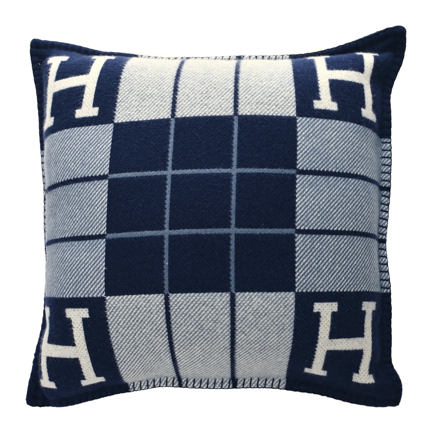 Hermes Wool Cashmere Avalon III Pillow PM Ecru Caban 1 of 3