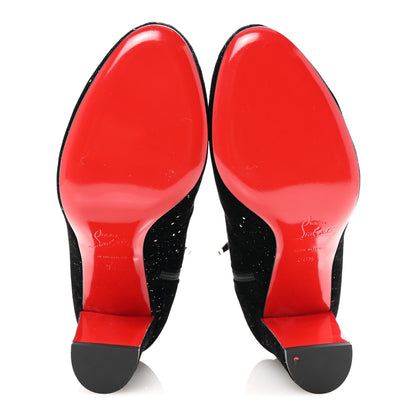 Christian Louboutin Velvet Galactica Moulamax 85 Booties 36.5 Black 6 of 8