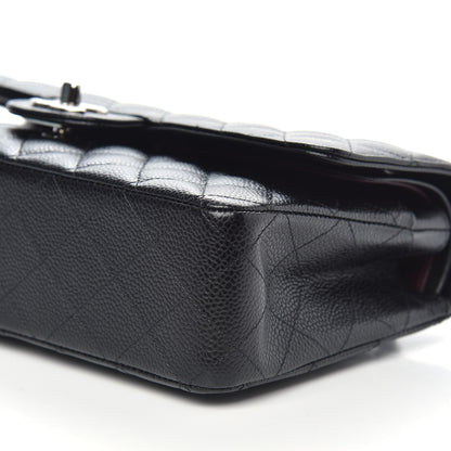 Chanel Caviar Quilted Medium Double Flap Black 10 of 11