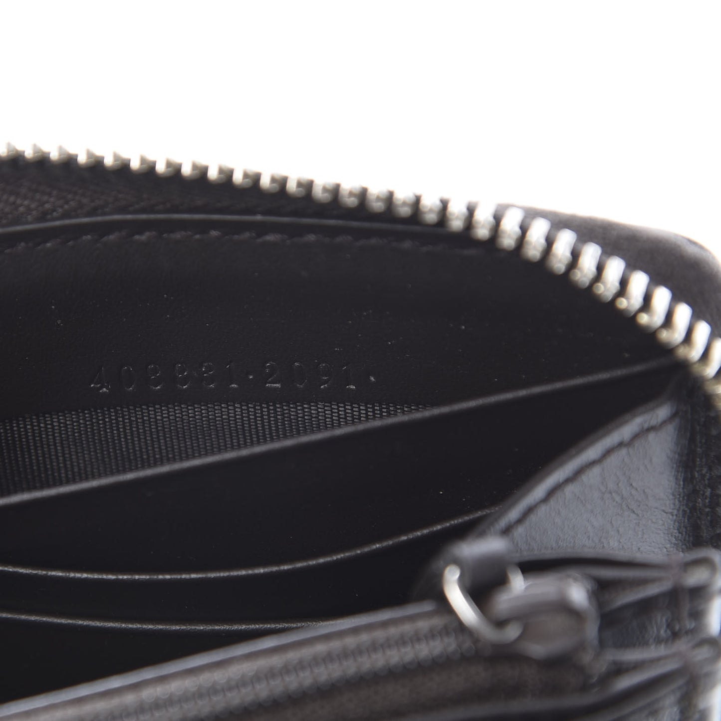 GG Supreme Monogram Web Bee Zip Around Wallet Beige Cocoa