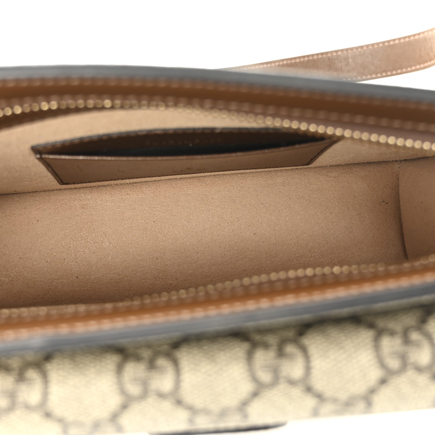 Gucci GG Supreme Monogram Canvas Interlocking G Belt Bag Beige Ebony 5 of 10