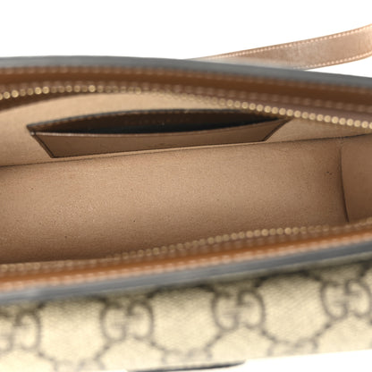 Gucci GG Supreme Monogram Canvas Interlocking G Belt Bag Beige Ebony 5 of 10