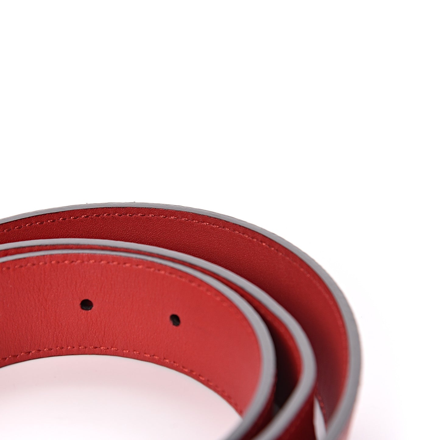 Textured Calfskin Dionysus 30mm Belt 95 38 Hibiscus Red