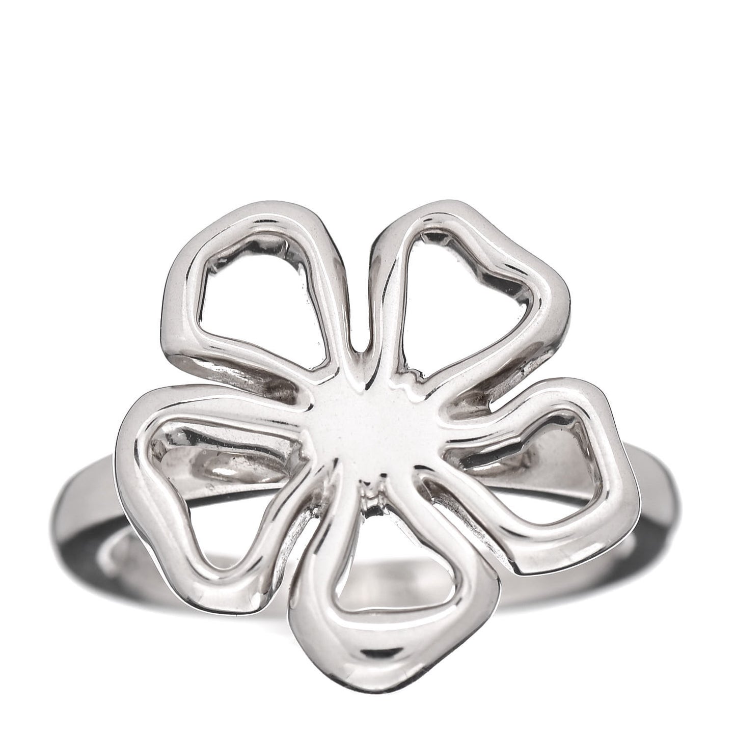 Sterling Silver Open Flower Ring 50 5.25