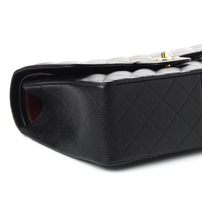 Chanel Caviar Quilted Jumbo Double Flap Black 6 of 10