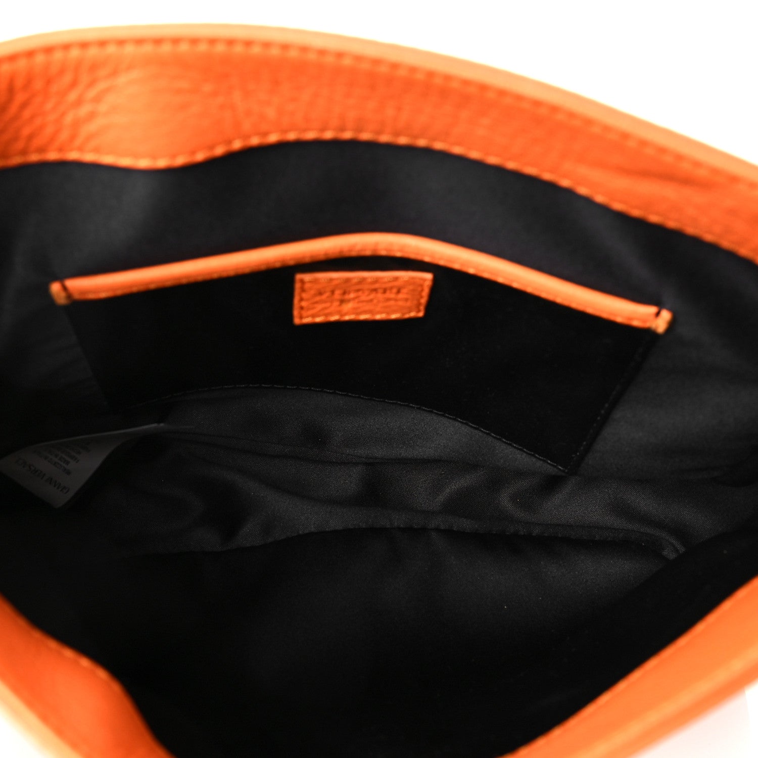 Versace Grained Calfskin Icon Crossbody Orange 4 of 6