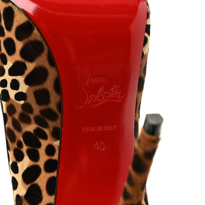 Christian Louboutin Pony Madagascar Kid Kate 100 Pumps 40 Brown Black 8 of 8