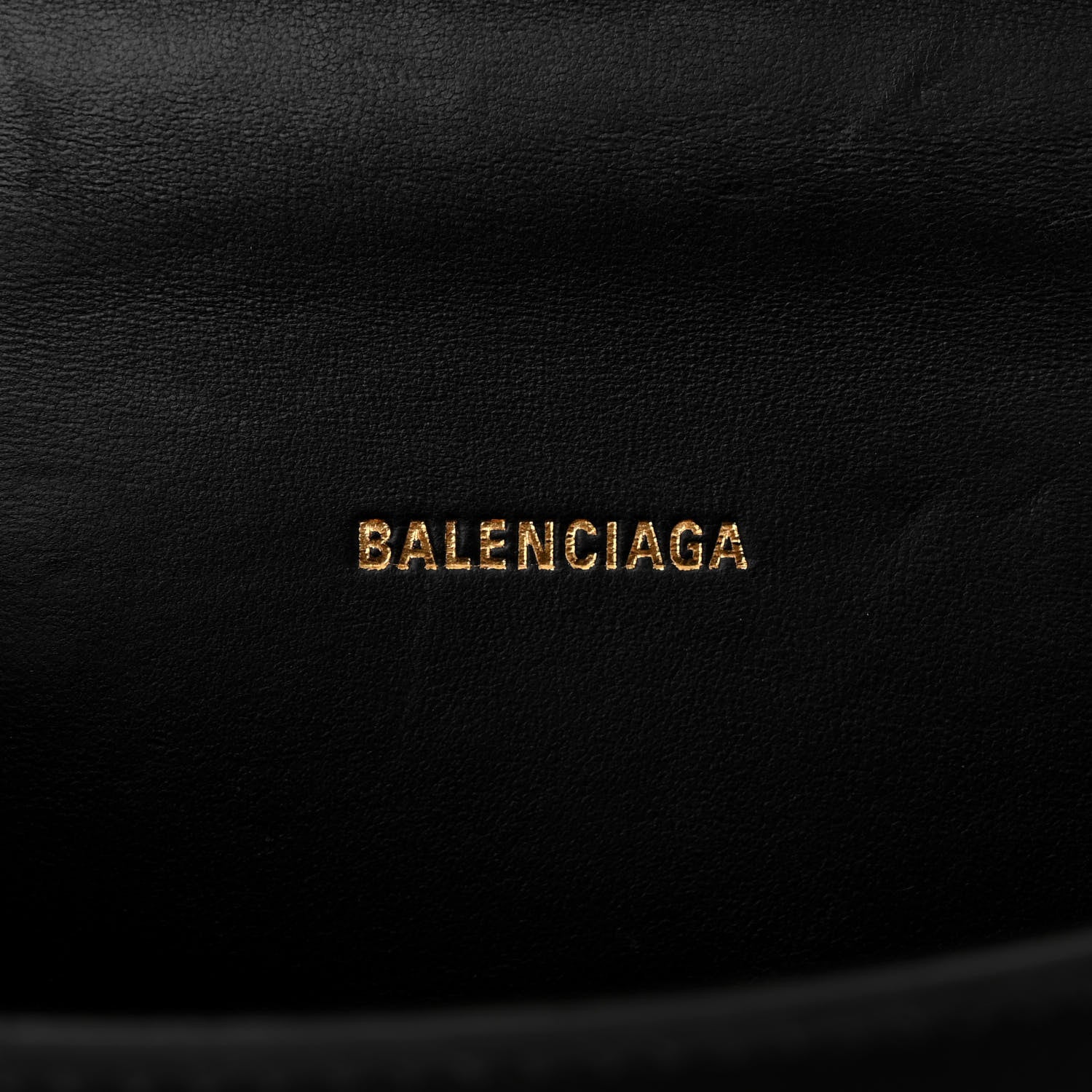 Balenciaga Shiny Box Calfskin Hourglass Top Handle Bag XS Black 6 of 9