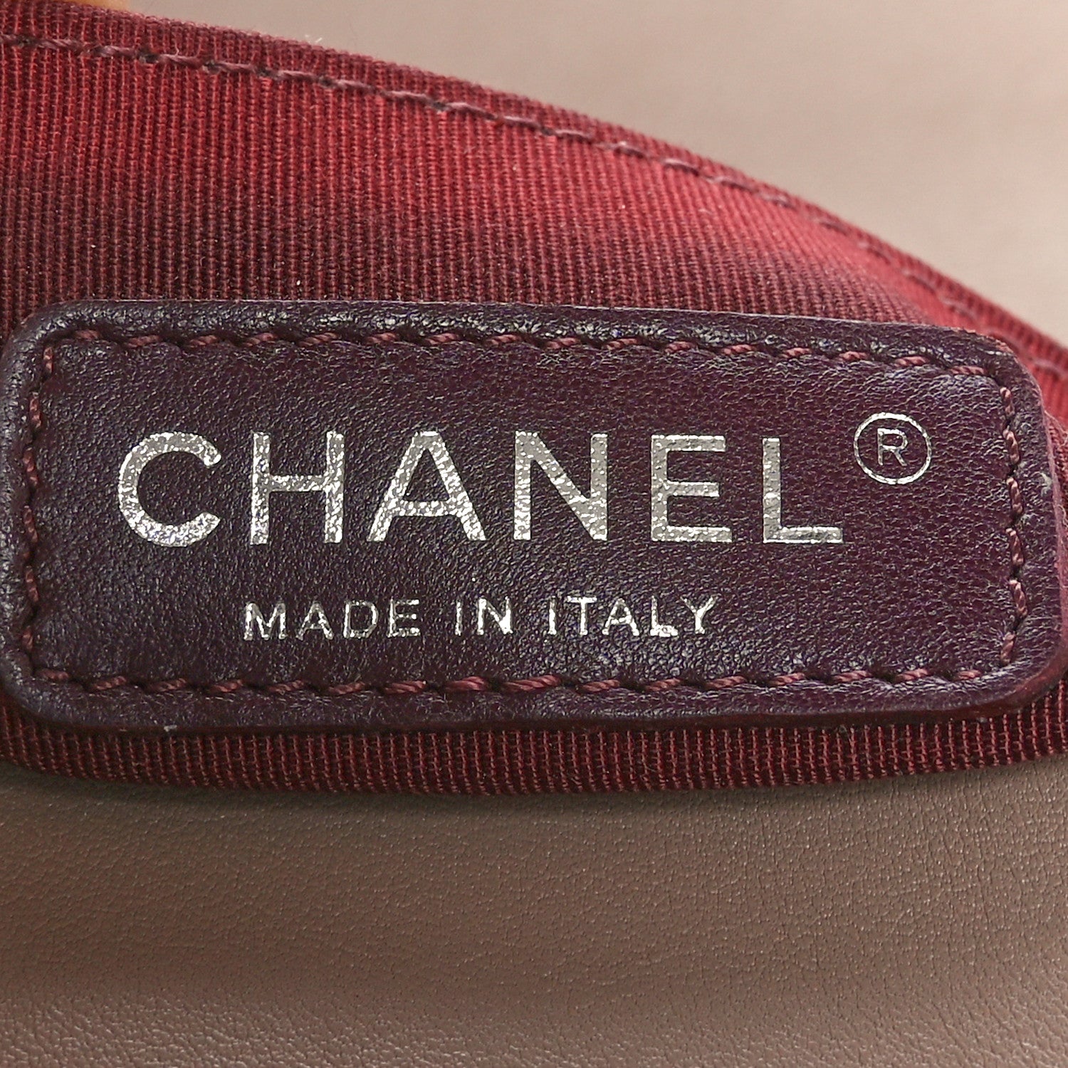 Chanel Calfskin Chevron Quilted Medium Boy Flap Taupe 7 of 10