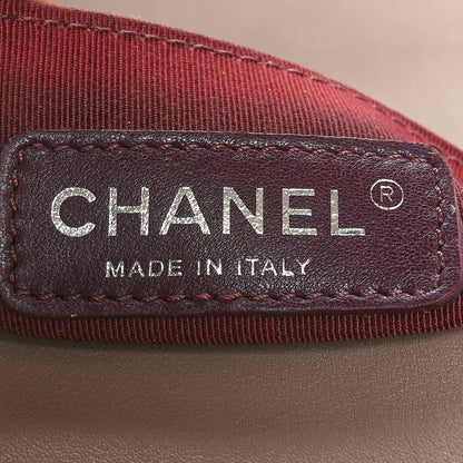 Chanel Calfskin Chevron Quilted Medium Boy Flap Taupe 7 of 10