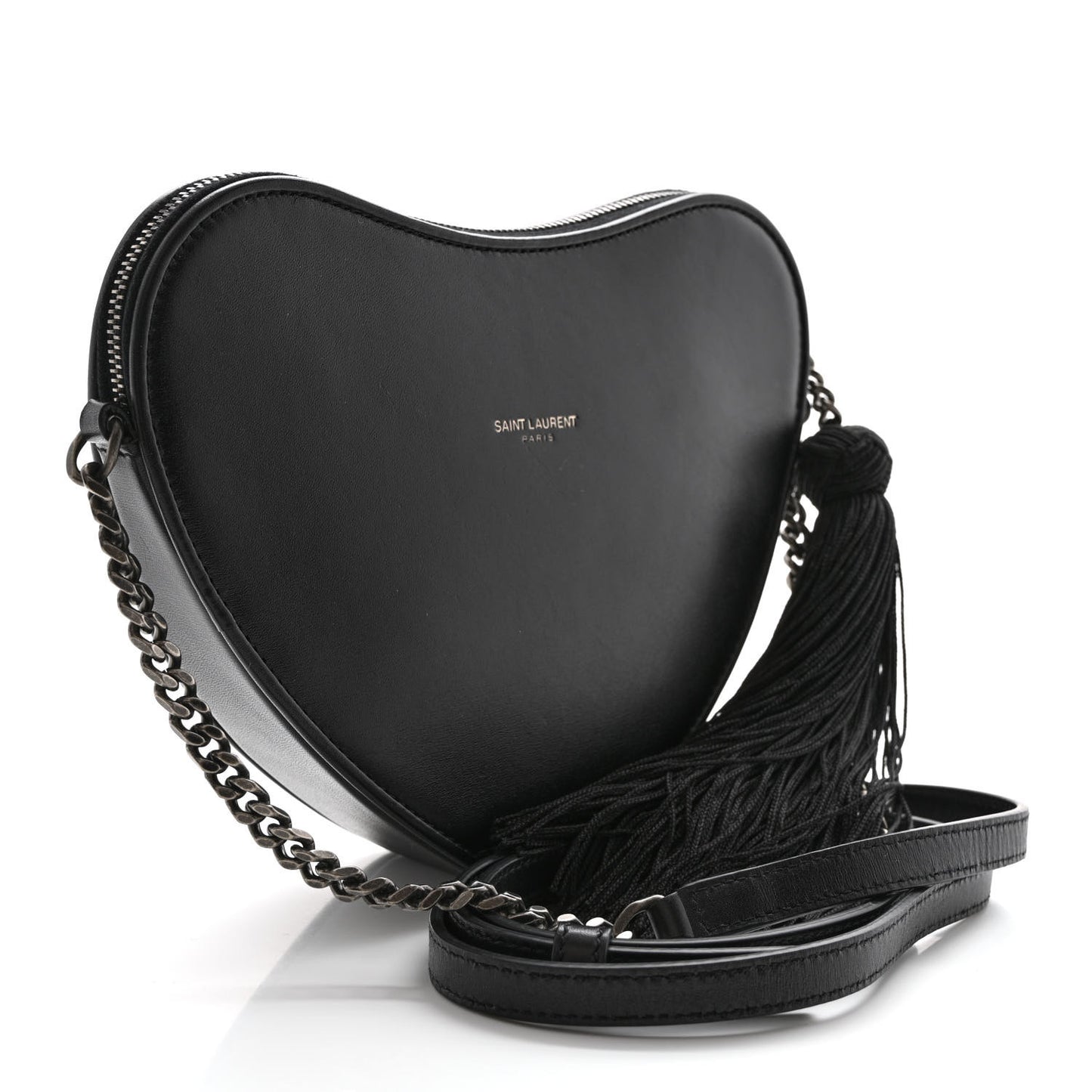 Calfskin Small Monogram Love Shoulder Bag Black