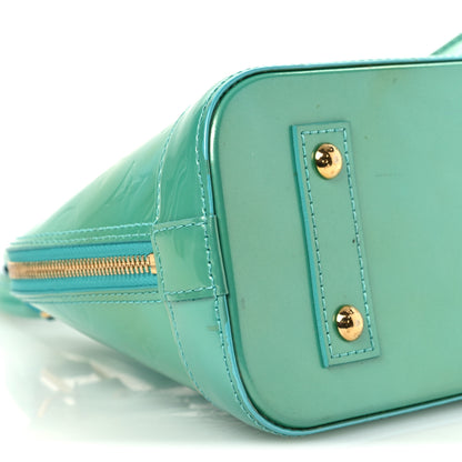 Louis Vuitton Vernis Alma BB Blue Lagon 8 of 16