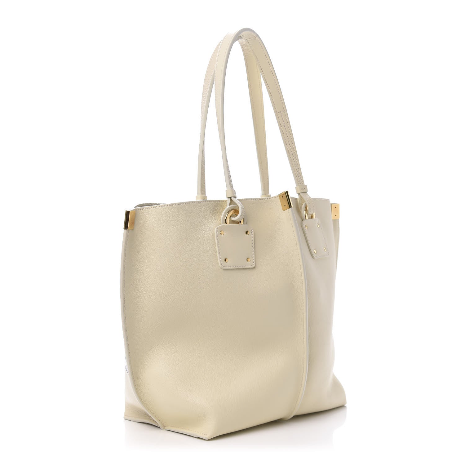 Chloe Smooth Calfskin Medium Vick Tote Off White 4 of 9