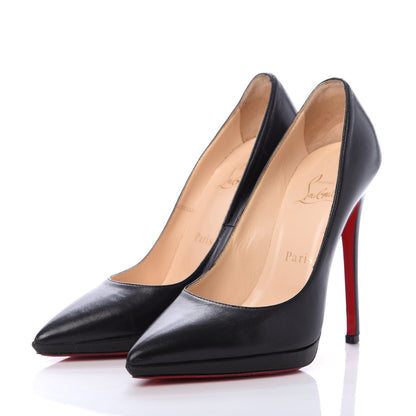 Christian Louboutin Shiny Nappa Pigalle Plato 120 Pumps 37 Black 3 of 6