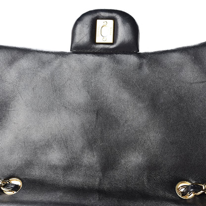 Chanel Lambskin Quilted Jumbo Single Flap Black 11 of 17