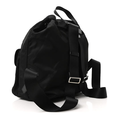Prada Tessuto Nylon Saffiano Medium Backpack Black 3 of 10