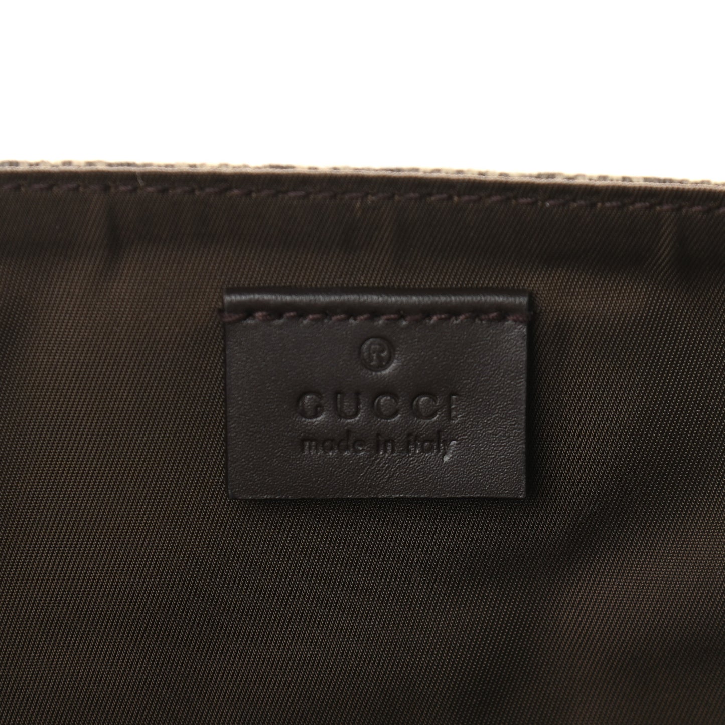 GG Plus Monogram Messenger Diaper Bag Dark Brown