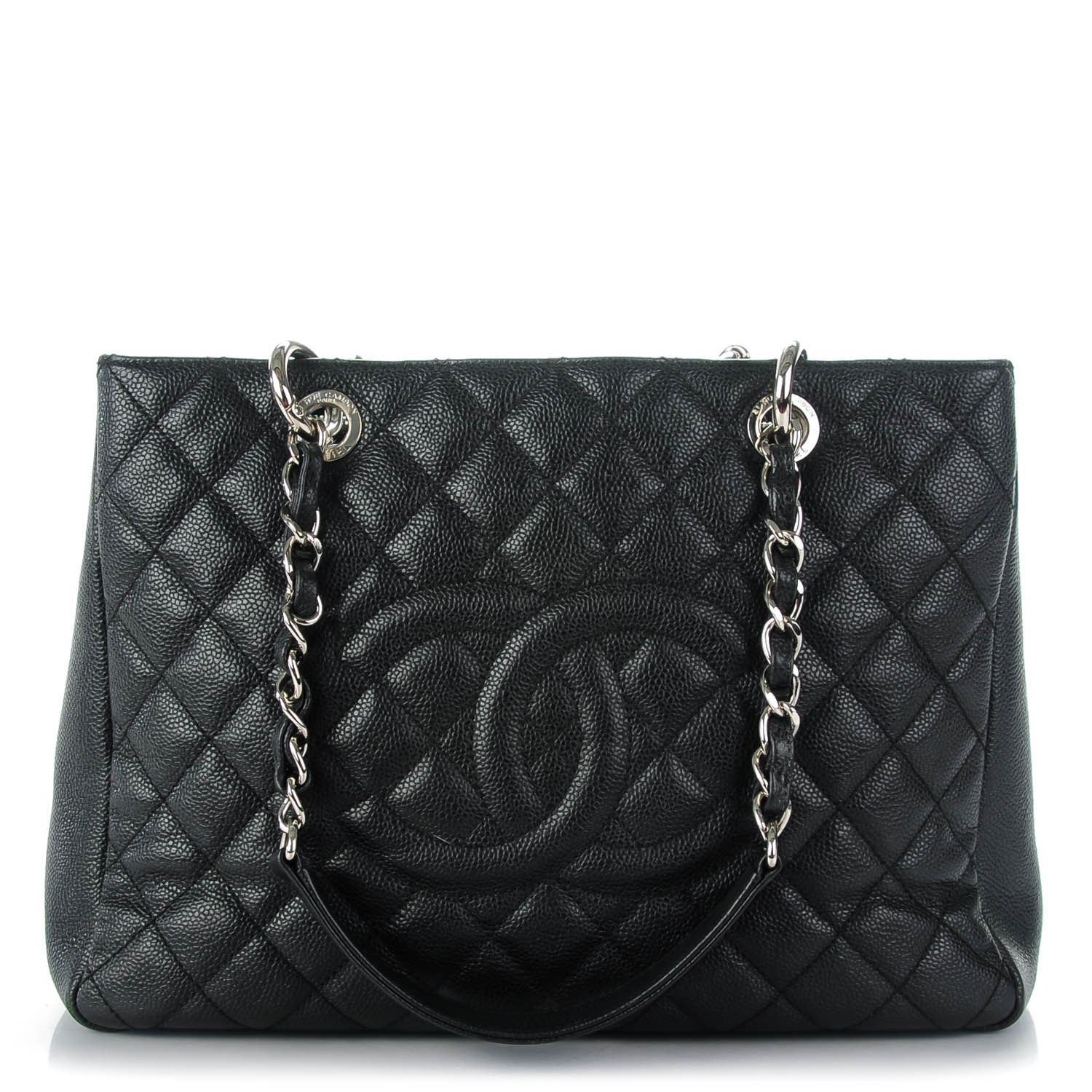 Chanel Caviar Quilted Grand Shopping Tote GST Black 1 of 7