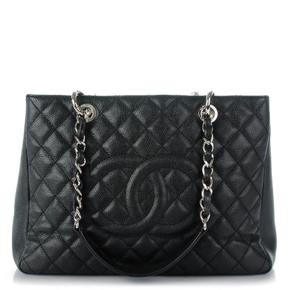Chanel Caviar Quilted Grand Shopping Tote GST Black 1 of 7