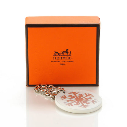 Hermes Swift Snowflake Bag Charm White 5 of 5