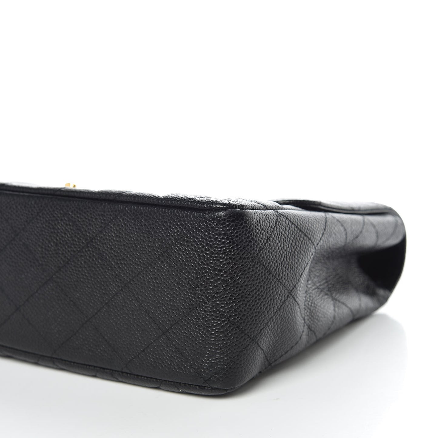 Caviar Quilted Jumbo Single Flap Black