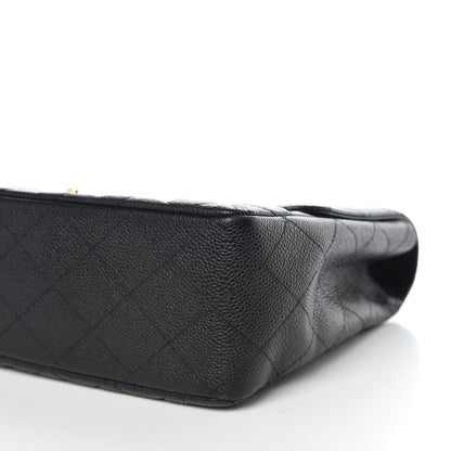 Chanel Caviar Quilted Jumbo Single Flap Black 7 of 14