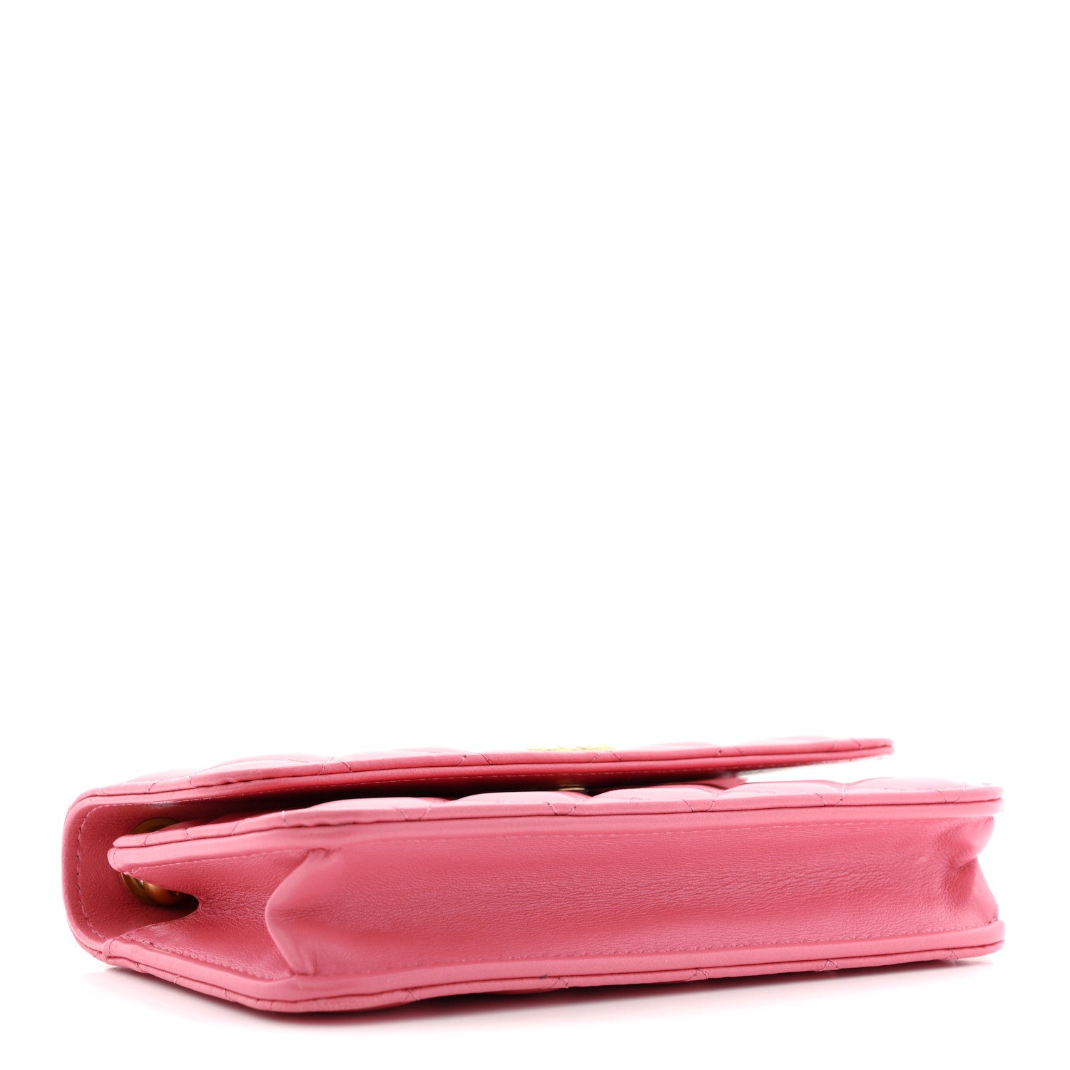 Chanel Lambskin Quilted Pillow Crush Flap Phone Holder With Chain Pink 4 of 12