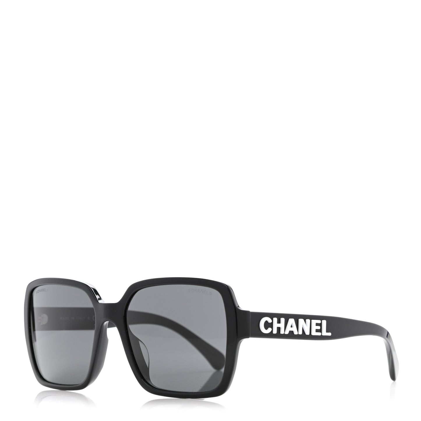 Acetate Polarized Square Sunglasses 5408 Black