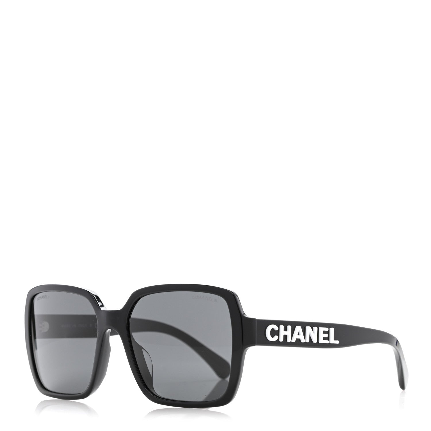 Chanel Acetate Polarized Square Sunglasses 5408 Black 1 of 8