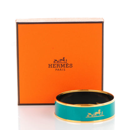 Hermes Enamel Wide Caleche Bracelet 65 5 of 5