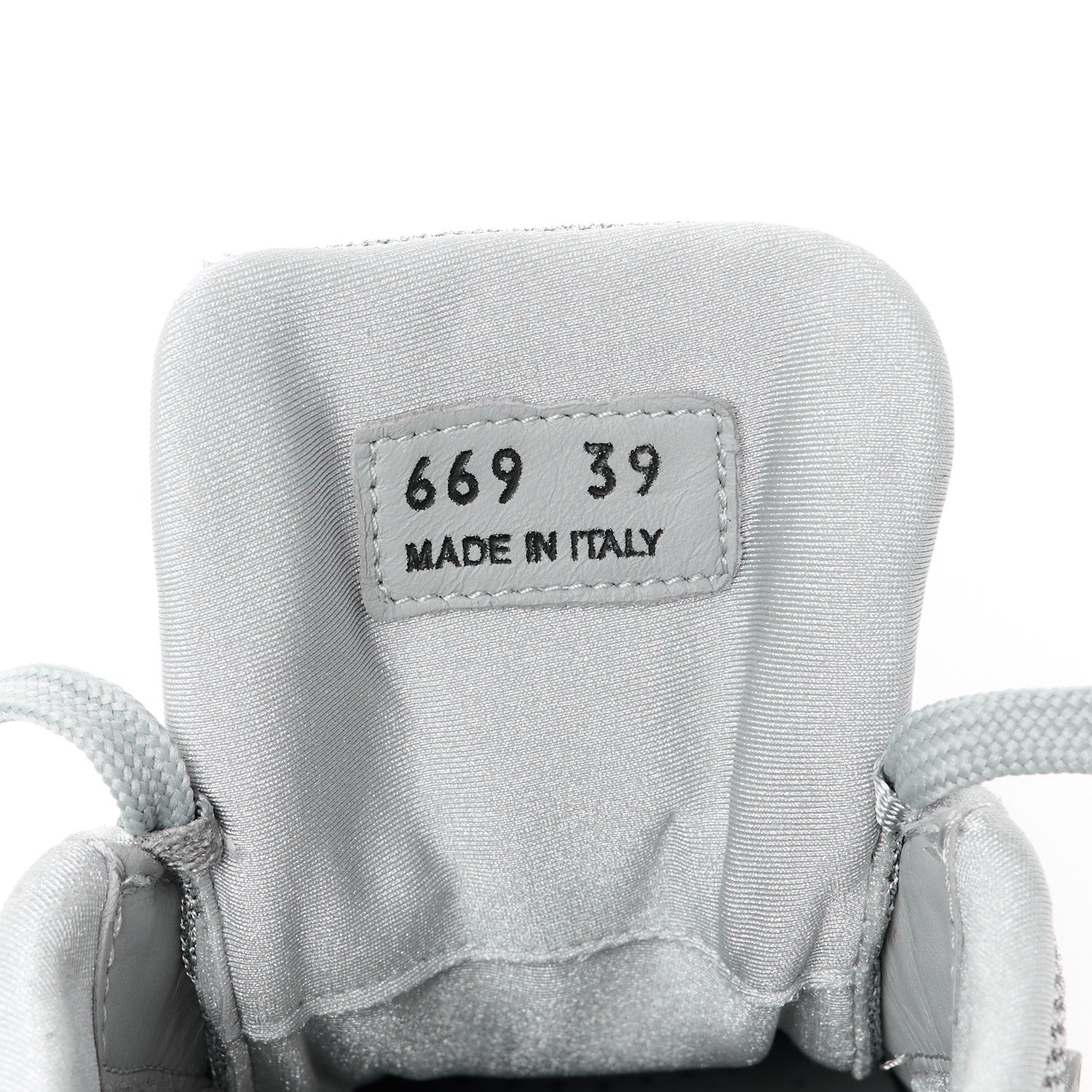 Prada Rubber Technical Knit Fabric Triangle Logo Evolution 55mm Sneakers 39 Argento 9 of 10