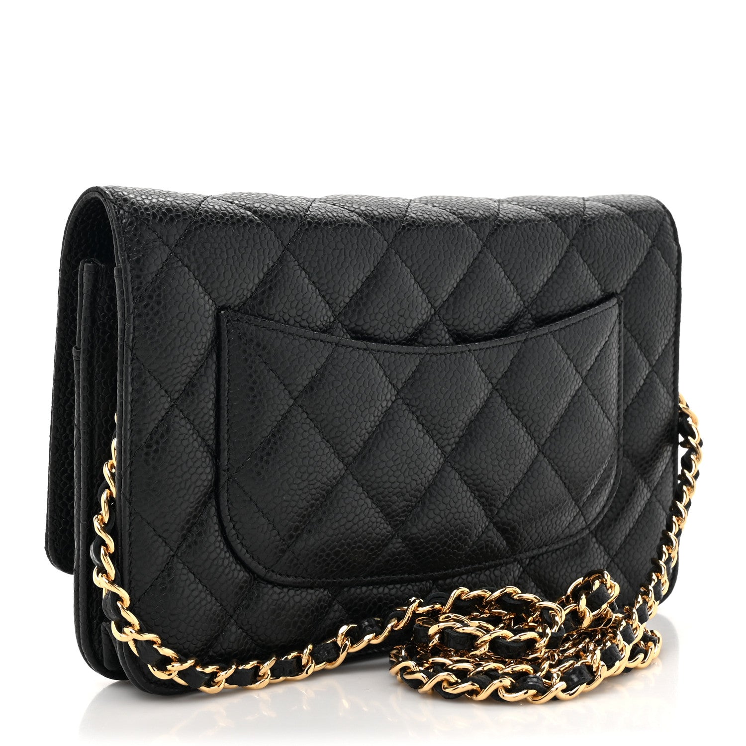 Chanel Caviar Quilted Wallet on Chain WOC Black 3 of 12